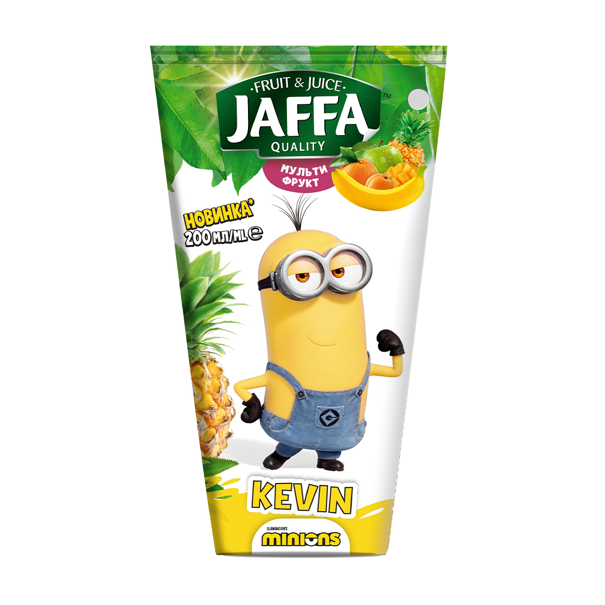 Дитячий сік JAFFA Minions Kevin Мультифрукт, 200 мл